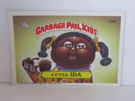139b 4-Eyed IDA 1986 Topps Garbage Pail Kids Card